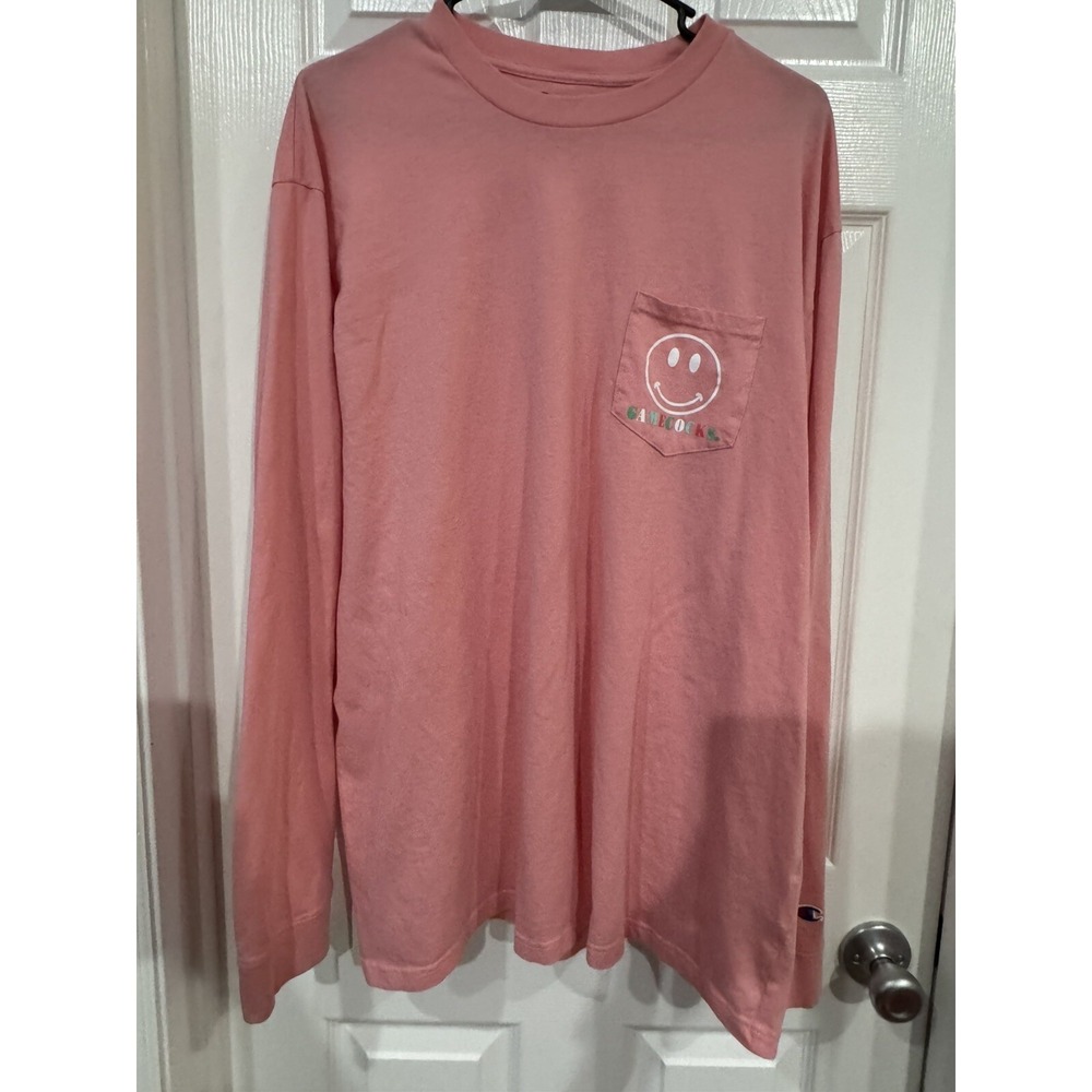 South Carolina Gamecocks Champion Pink LS Crew Neck Tee Shirt Men's 2x
